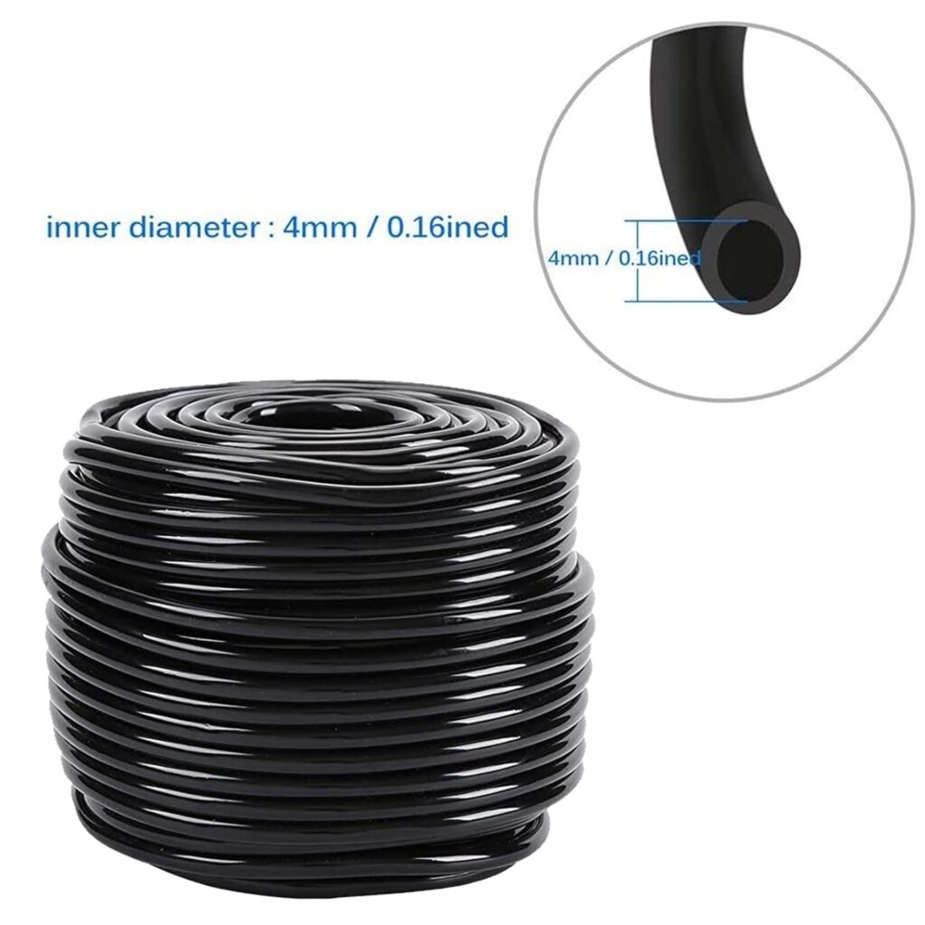 Drip Irrigation System, Irrigation System with 165FT/50M Drip Irrigation Hose, DIY Saving Water Garden Watering System, Automatic Drip Irrigation Kits for Garden, Greenhouse, Lawn, Patio