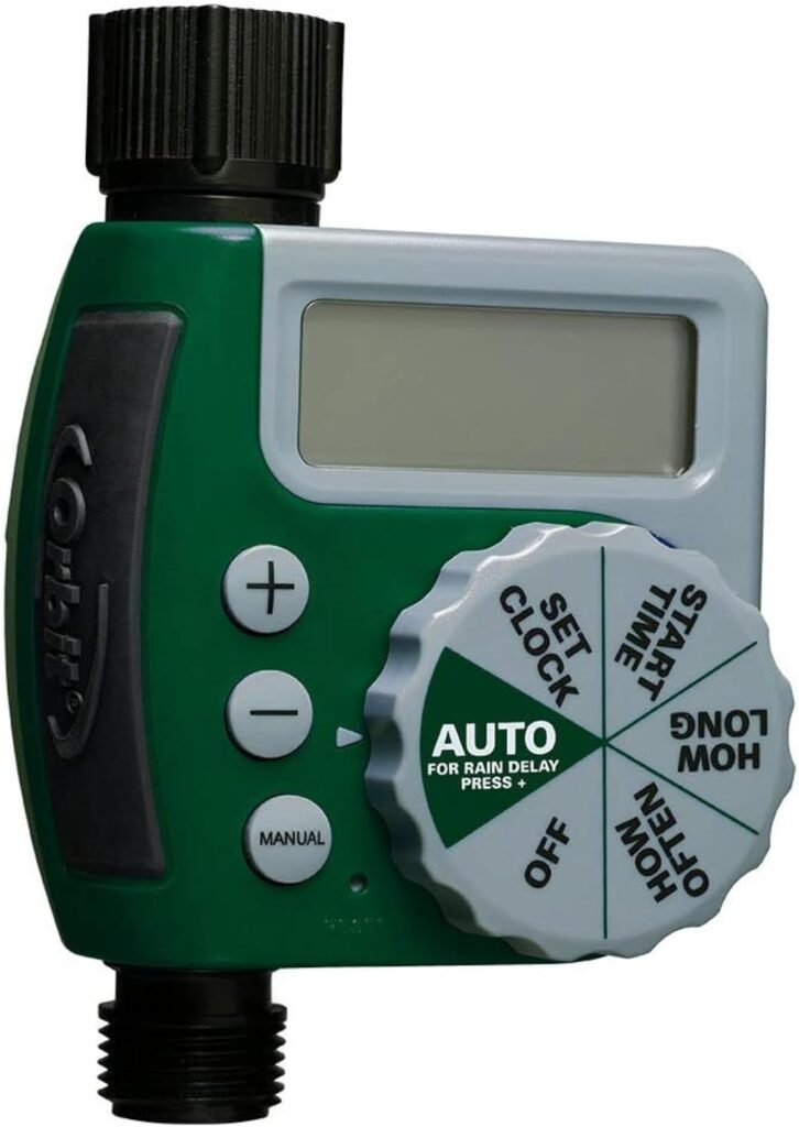 Orbit 62061Z Single-Outlet Hose Watering Timer, 1 Outlet, Green