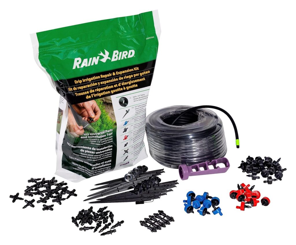 Rain Bird DRIPKITBAG Drip Irrigation Repair and Expansion Kit