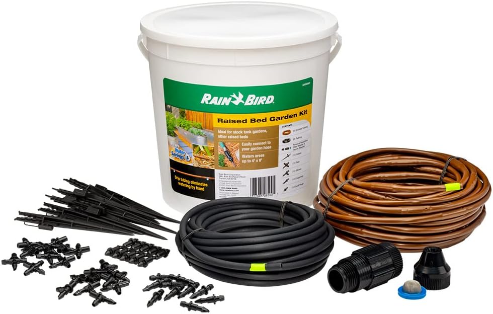 Rain Bird GARDENKIT Drip Irrigation Raised Bed Garden Watering Kit