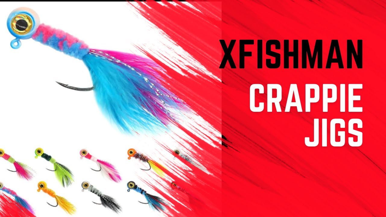 Unleash the Excitement: XFISHMAN Crappie Jigs Marabou Feather…